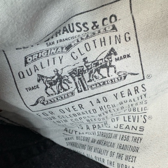 Levi’s 90’s Vintage 505 Regular Fit Straight Leg Jeans Men’s 36x30 Faded Black - Picture 5 of 8